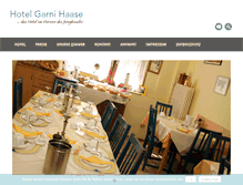 Tablet Screenshot of hotel-haase.com